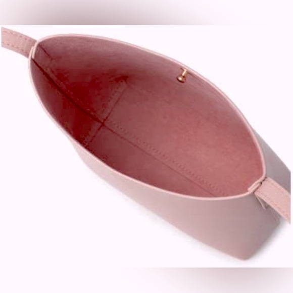 NWOT SAMARA Medium Crossbody Bag Peony/Dirty Pink. 9” X 8” Suede interior - Picture 6 of 11